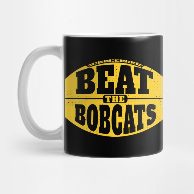 Beat the Bobcats // Vintage Football Grunge Gameday by SLAG_Creative